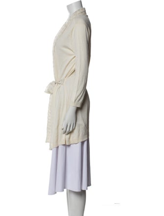 Armani Collezioni Silk V-Neck Sweater