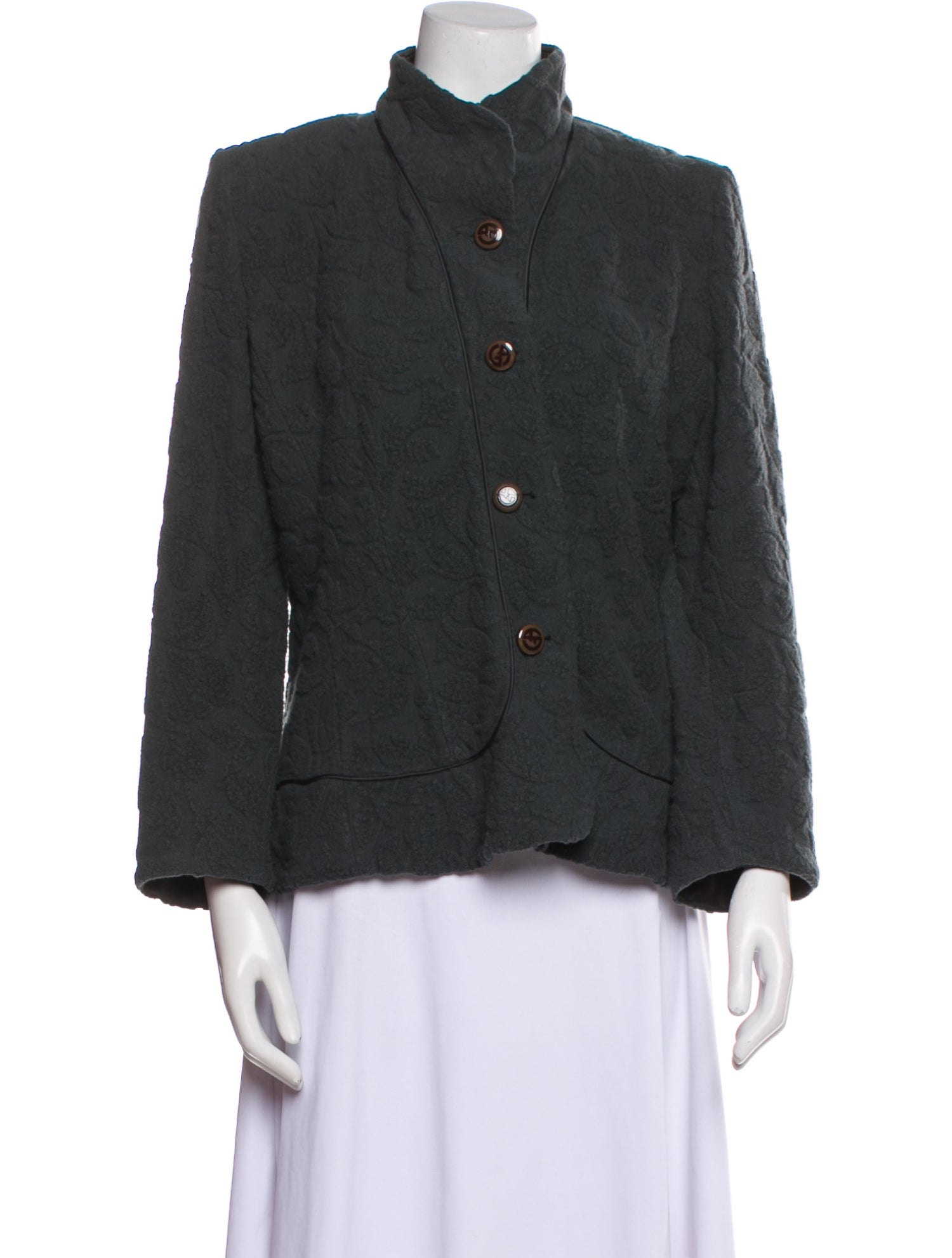 Armani Collezioni Wool Utility Jacket