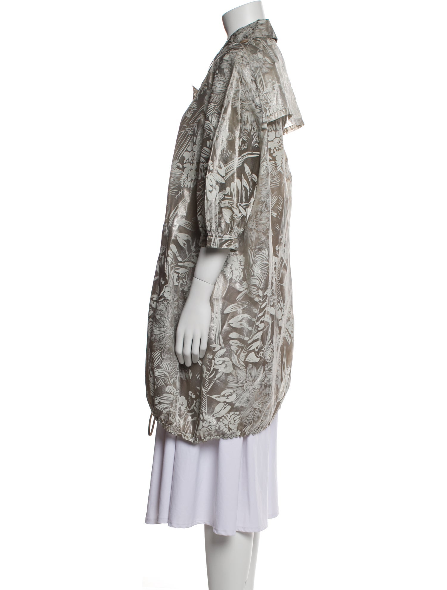 Armani Collezioni Floral Print Coat w/ Tags