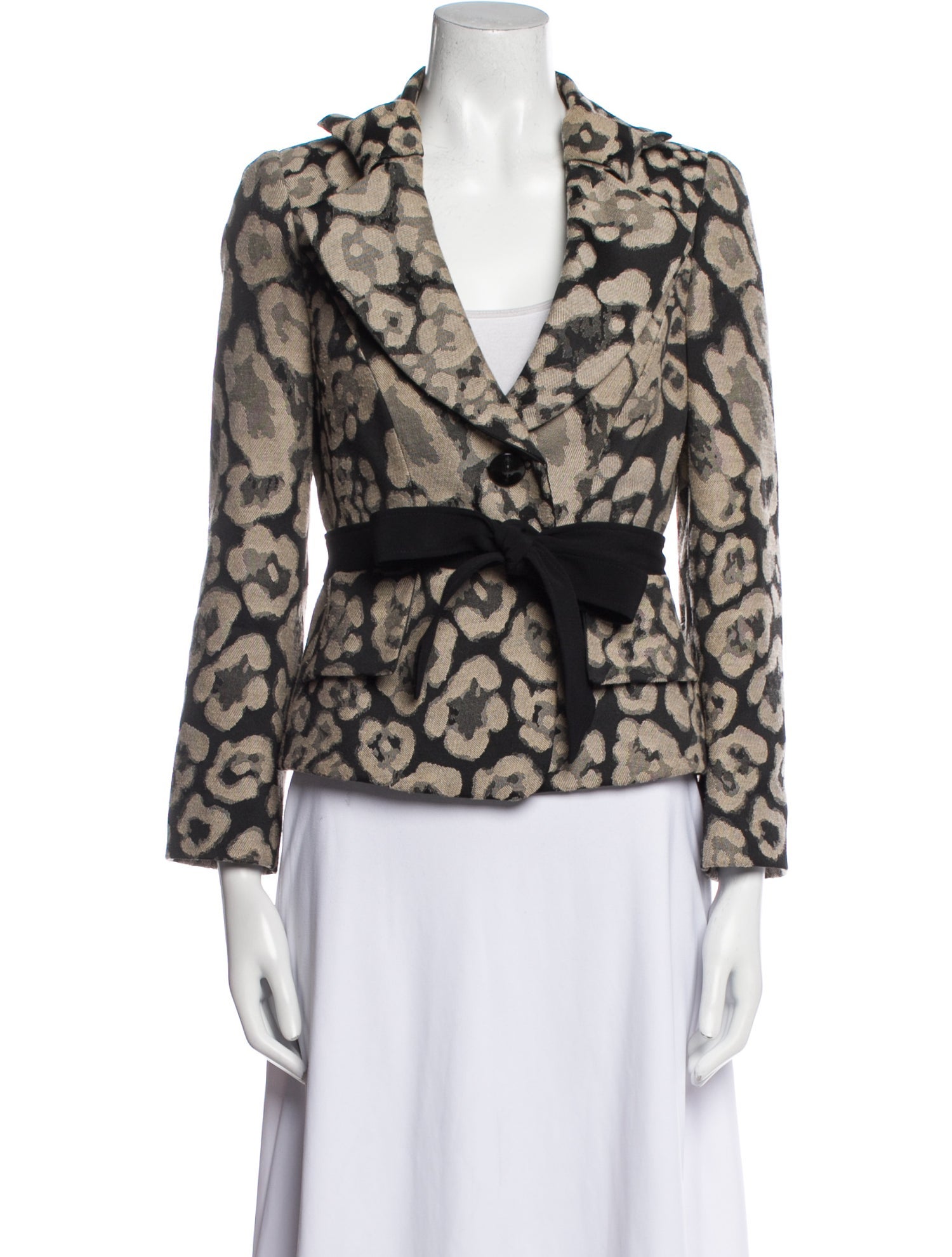 Armani Collezioni Animal Print Blazer