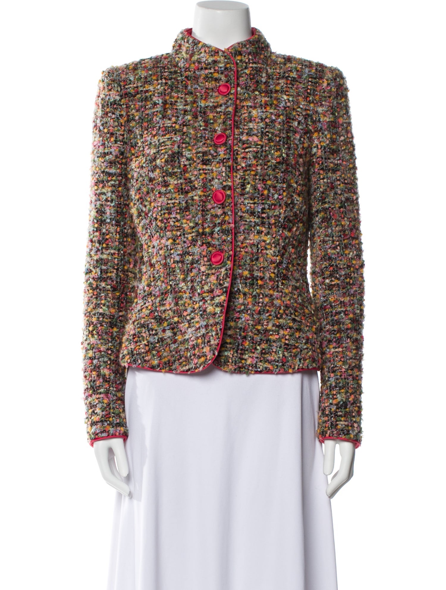 Armani Collezioni Tweed Pattern Evening Jacket