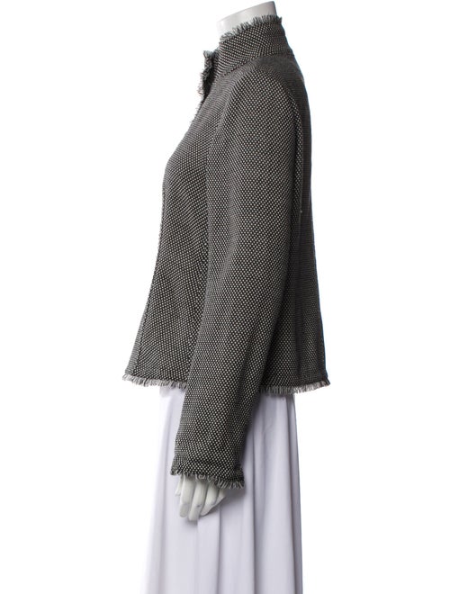 Armani Collezioni Virgin Wool Polka Dot Print Evening Jacket