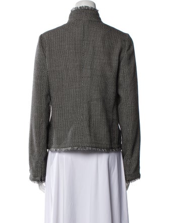 Armani Collezioni Virgin Wool Polka Dot Print Evening Jacket