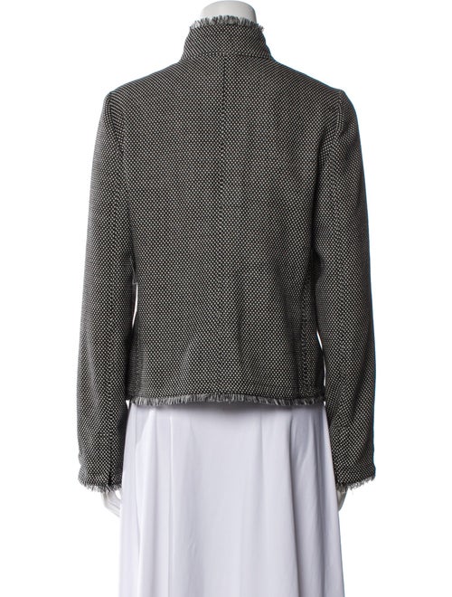 Armani Collezioni Virgin Wool Polka Dot Print Evening Jacket