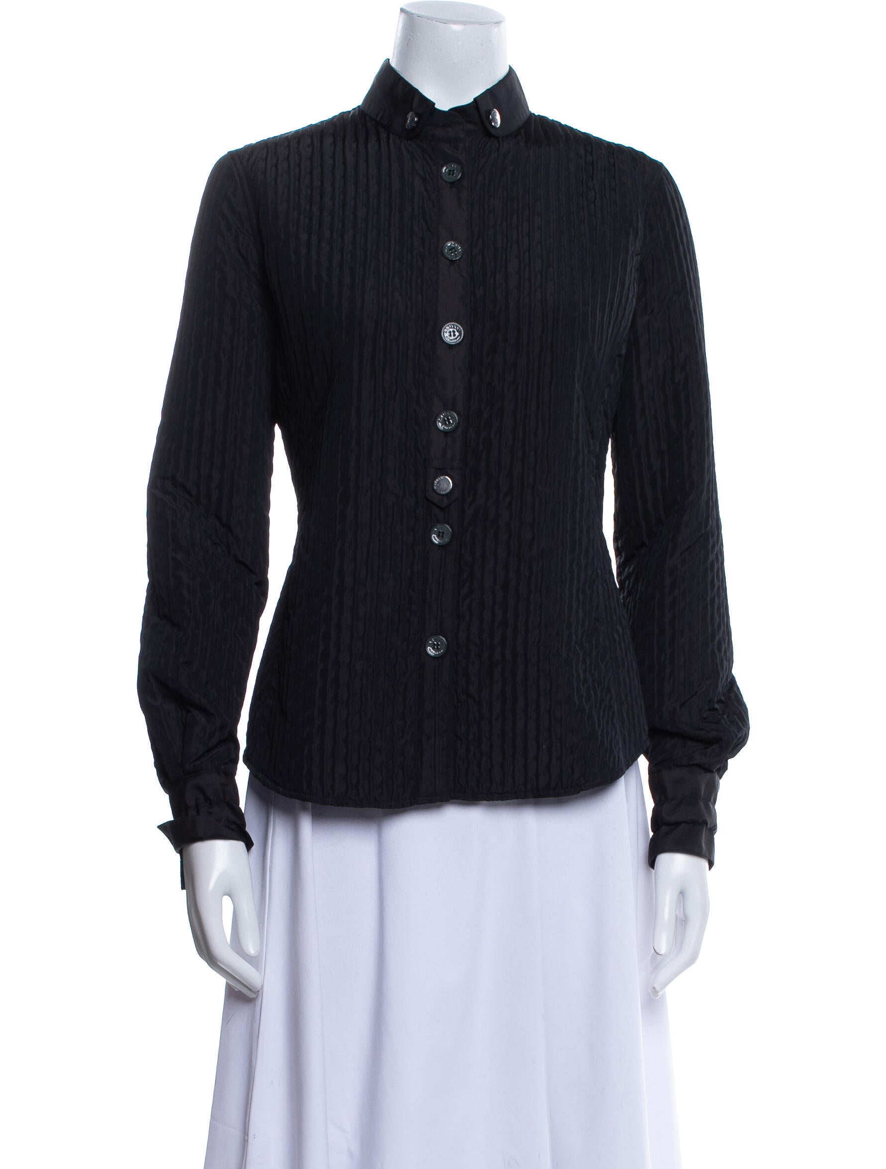 Armani Collezioni Striped Denim Jacket