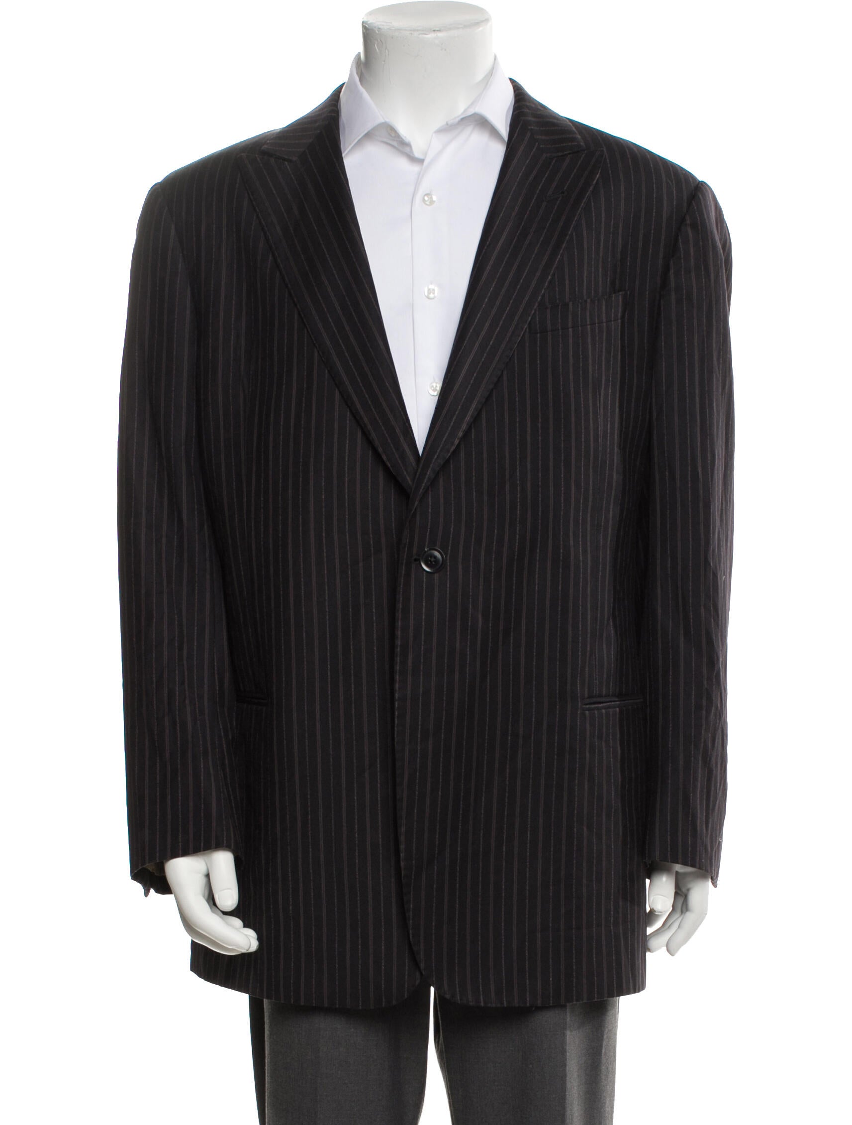 Armani Collezioni Wool Striped Blazer