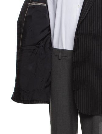 Armani Collezioni Wool Striped Blazer
