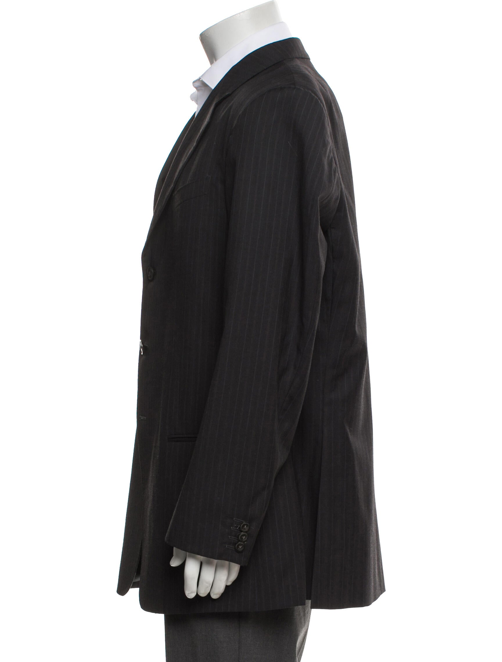 Armani Collezioni Wool Striped Blazer