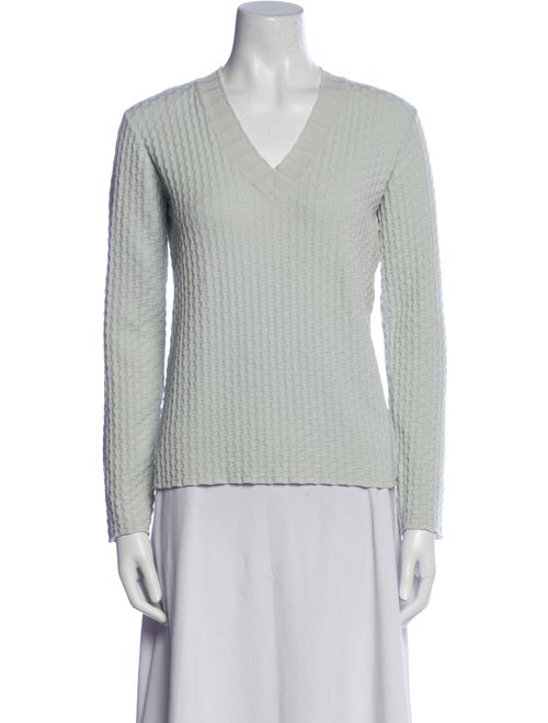 Armani Collezioni Virgin Wool V-Neck Sweater
