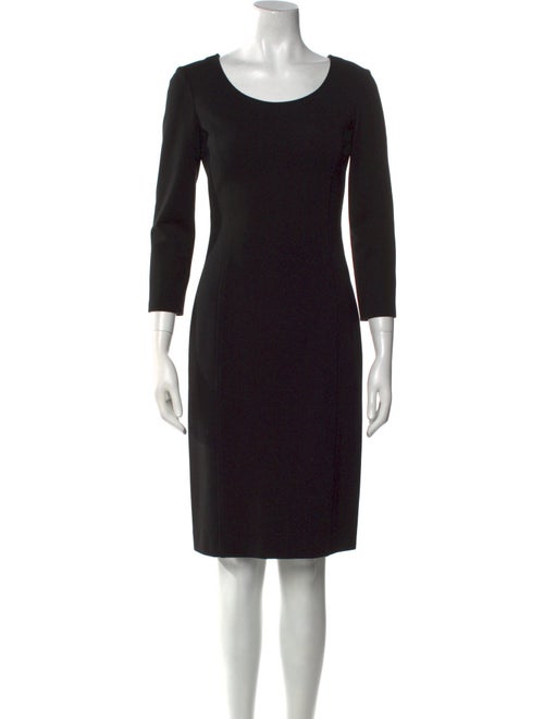 Armani Collezioni Wool Knee-Length Dress