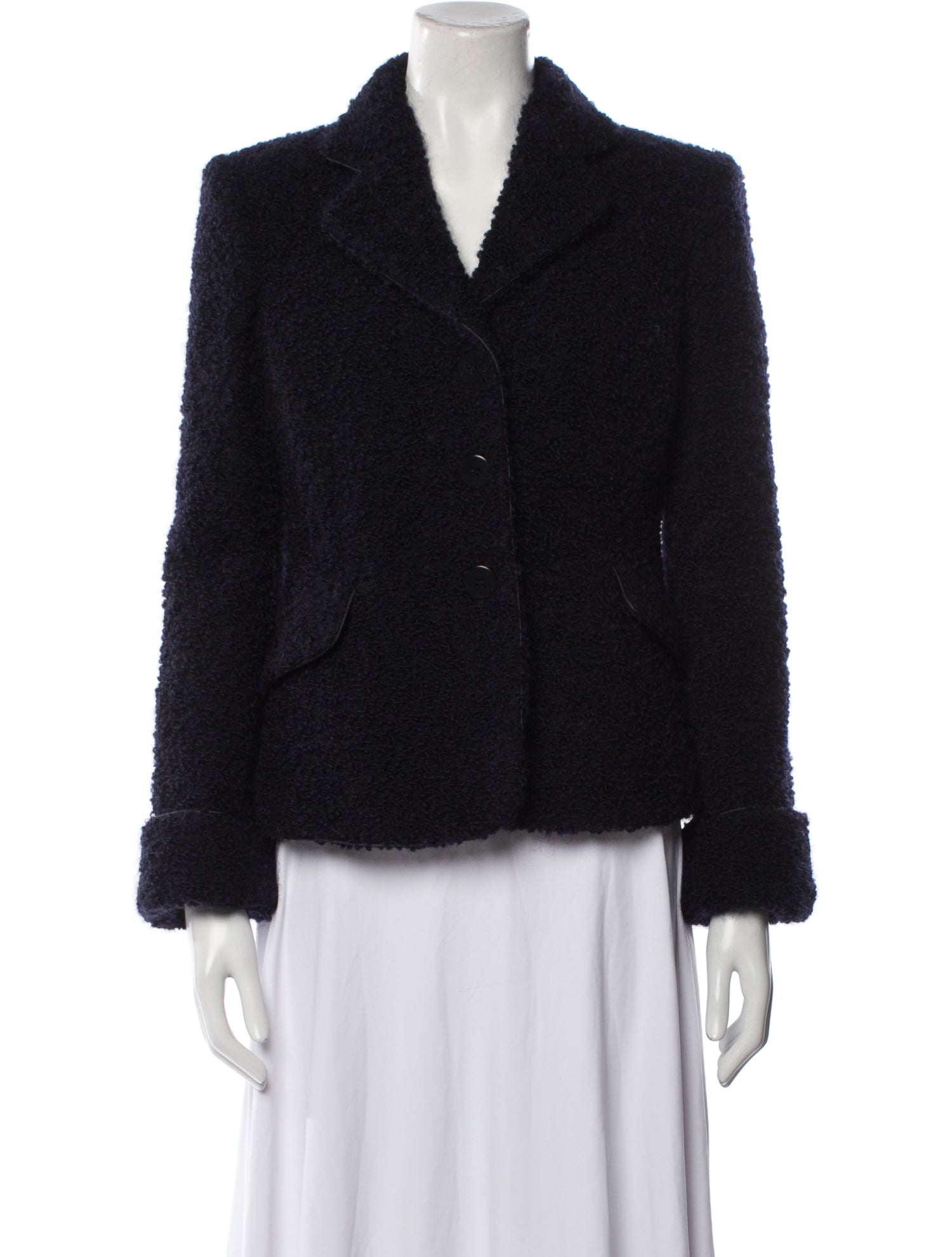 Armani Collezioni Tweed Pattern Blazer