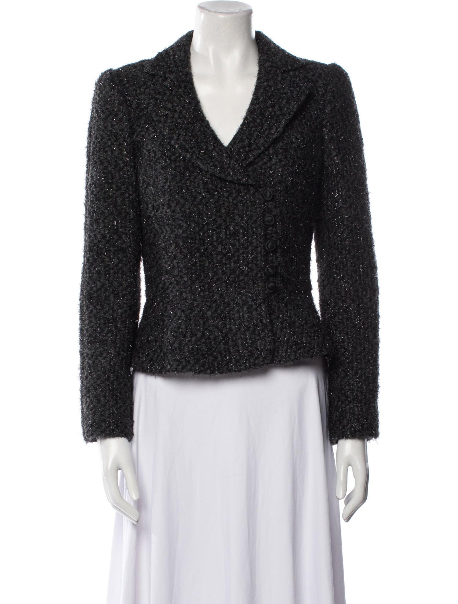 Armani Collezioni Tweed Pattern Blazer
