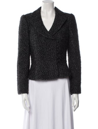 Armani Collezioni Tweed Pattern Blazer