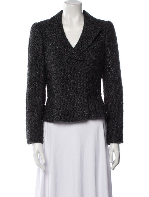 Armani Collezioni Tweed Pattern Blazer