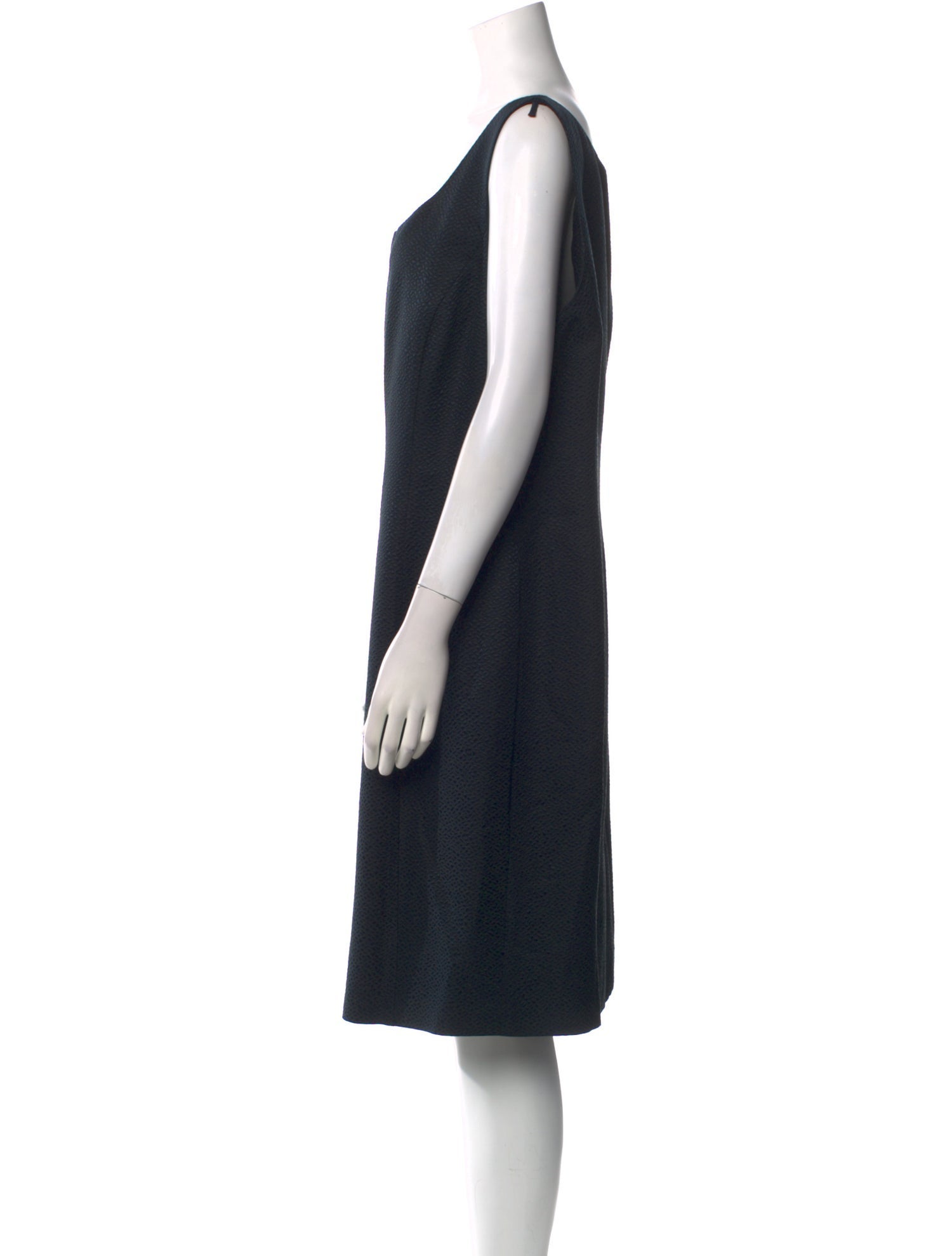 Armani Collezioni Wool Knee-Length Dress