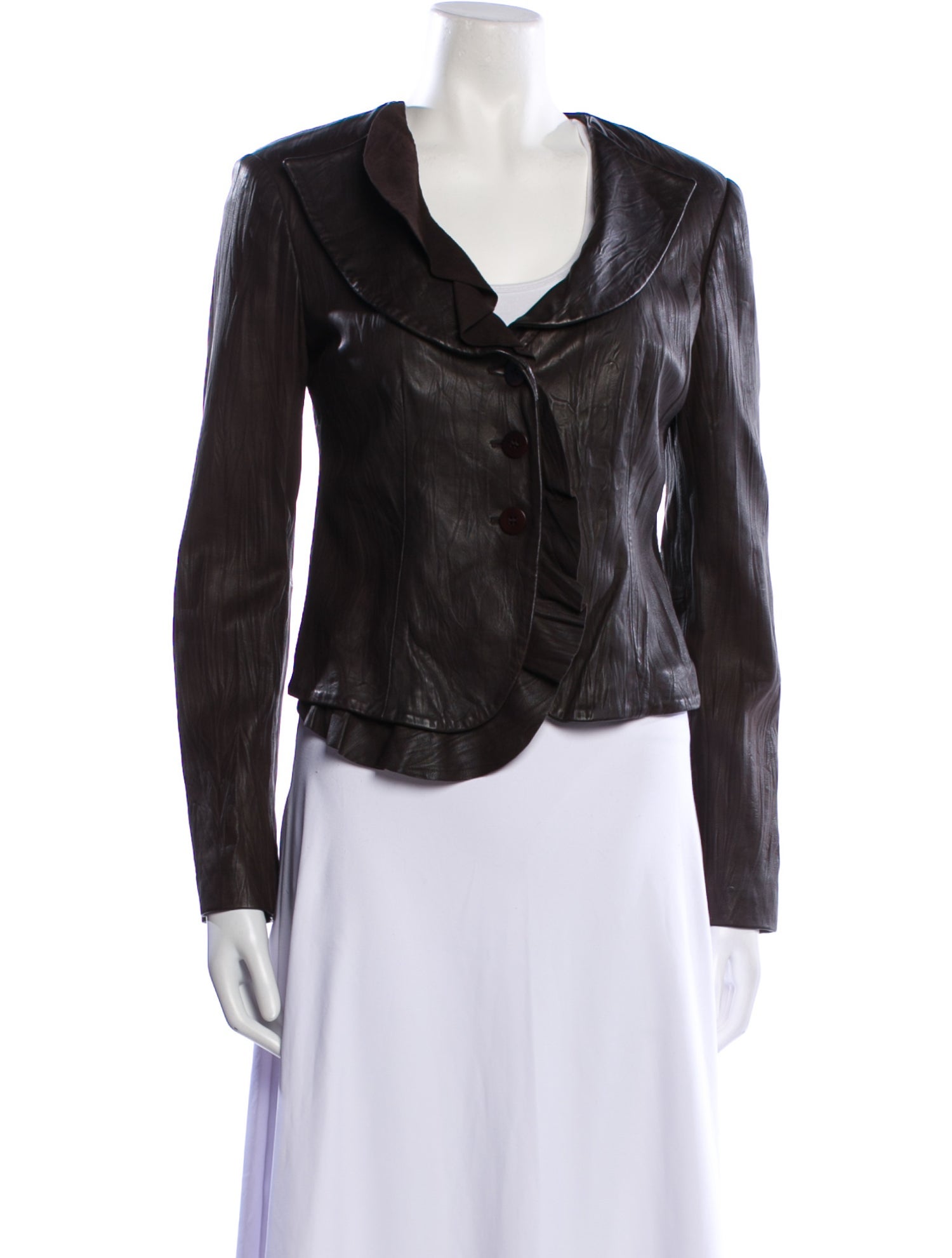 Armani Collezioni Leather Biker Jacket