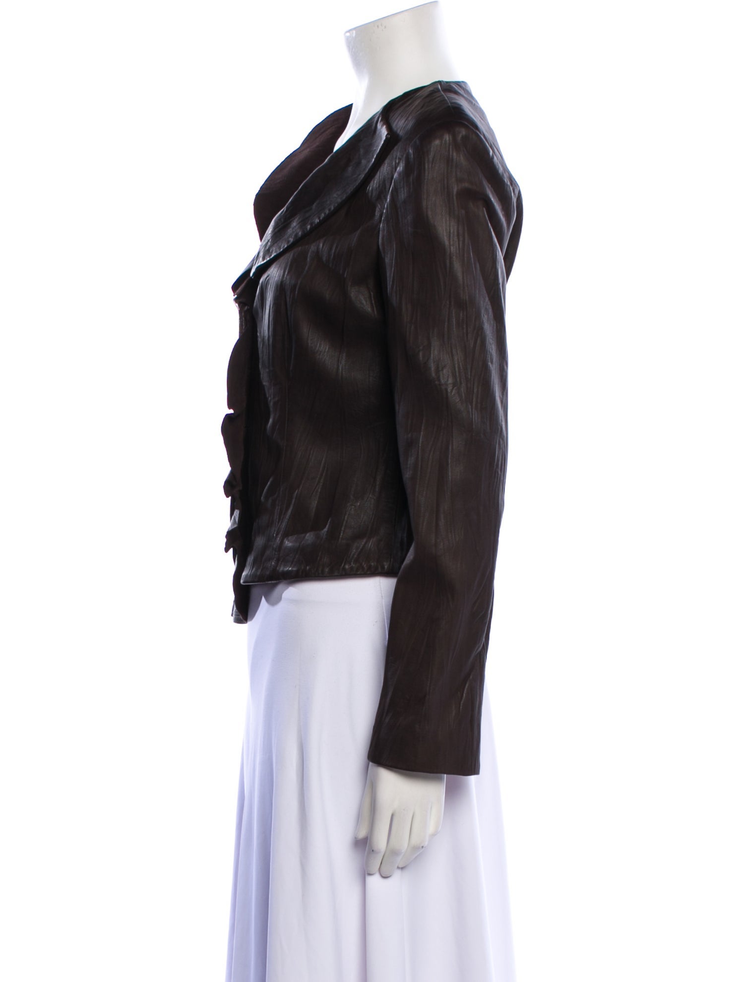 Armani Collezioni Leather Biker Jacket