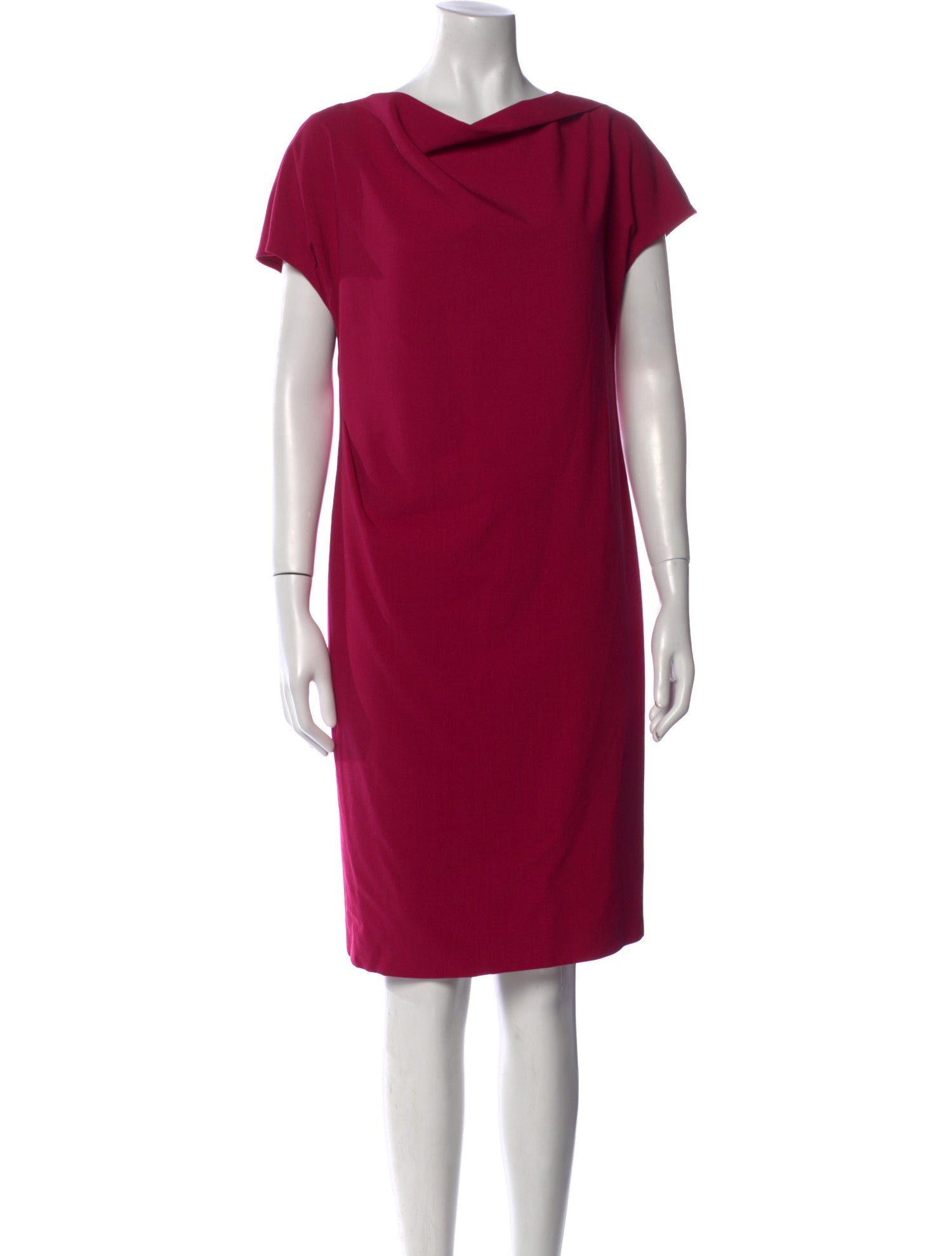 Armani Collezioni Virgin Wool Knee-Length Dress