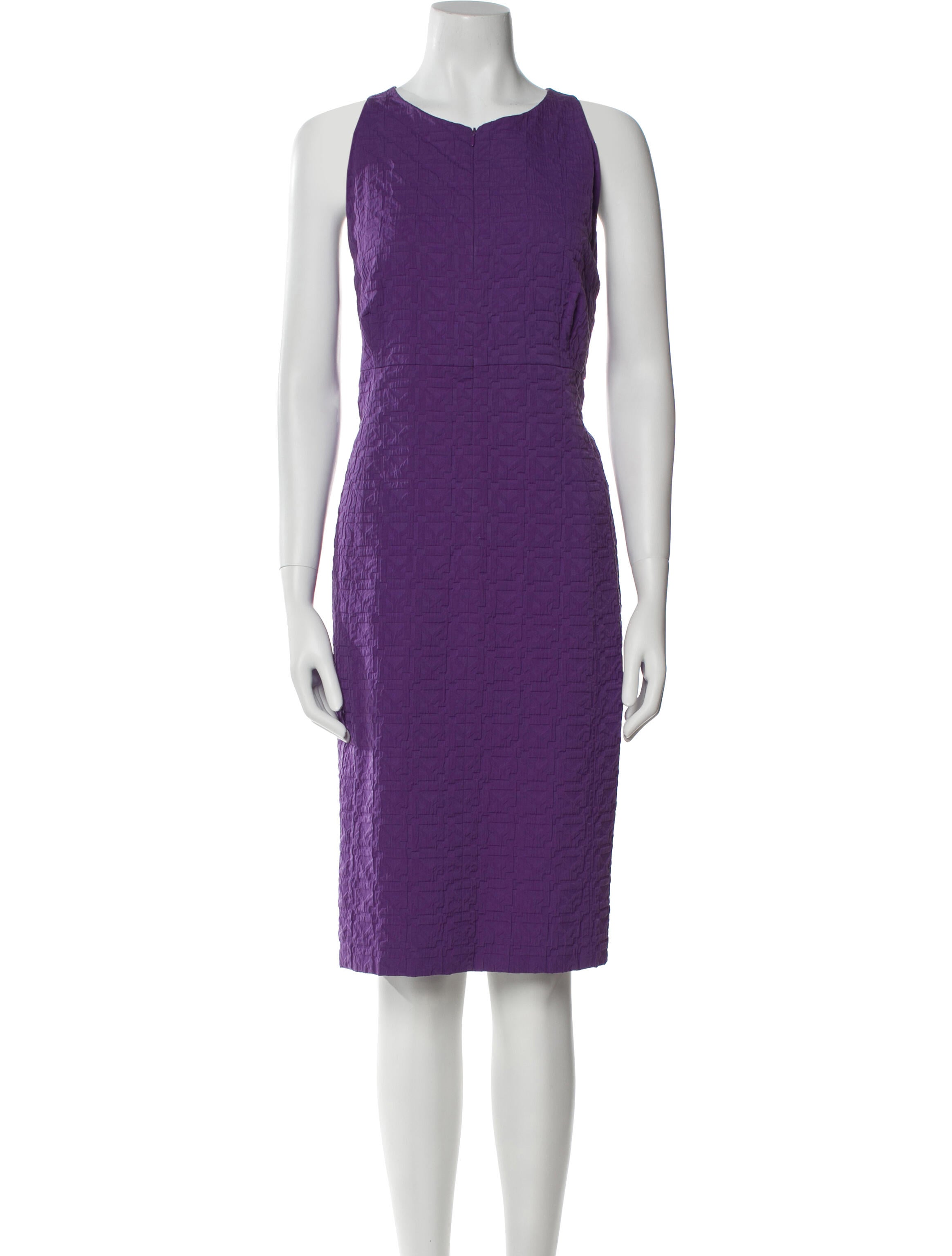 Armani Collezioni Scoop Neck Knee-Length Dress w/ Tags