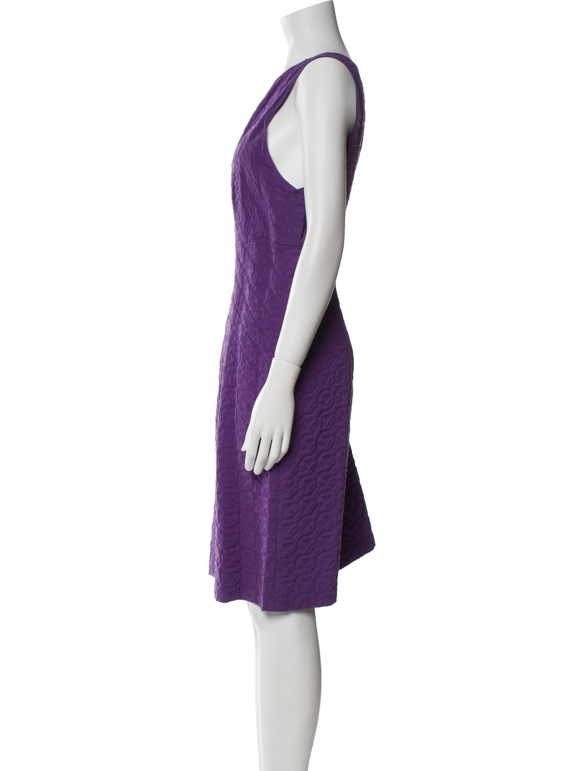 Armani Collezioni Scoop Neck Knee-Length Dress w/ Tags