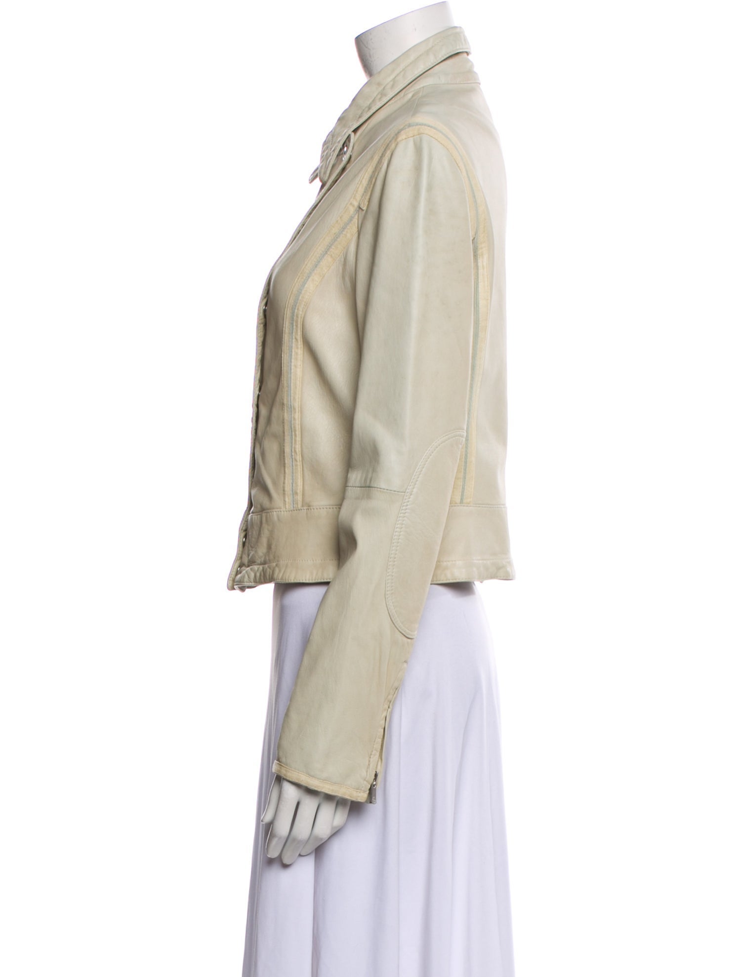 Armani Collezioni Leather Denim Jacket