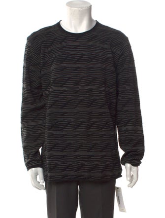 Armani Collezioni Wool Striped Pullover