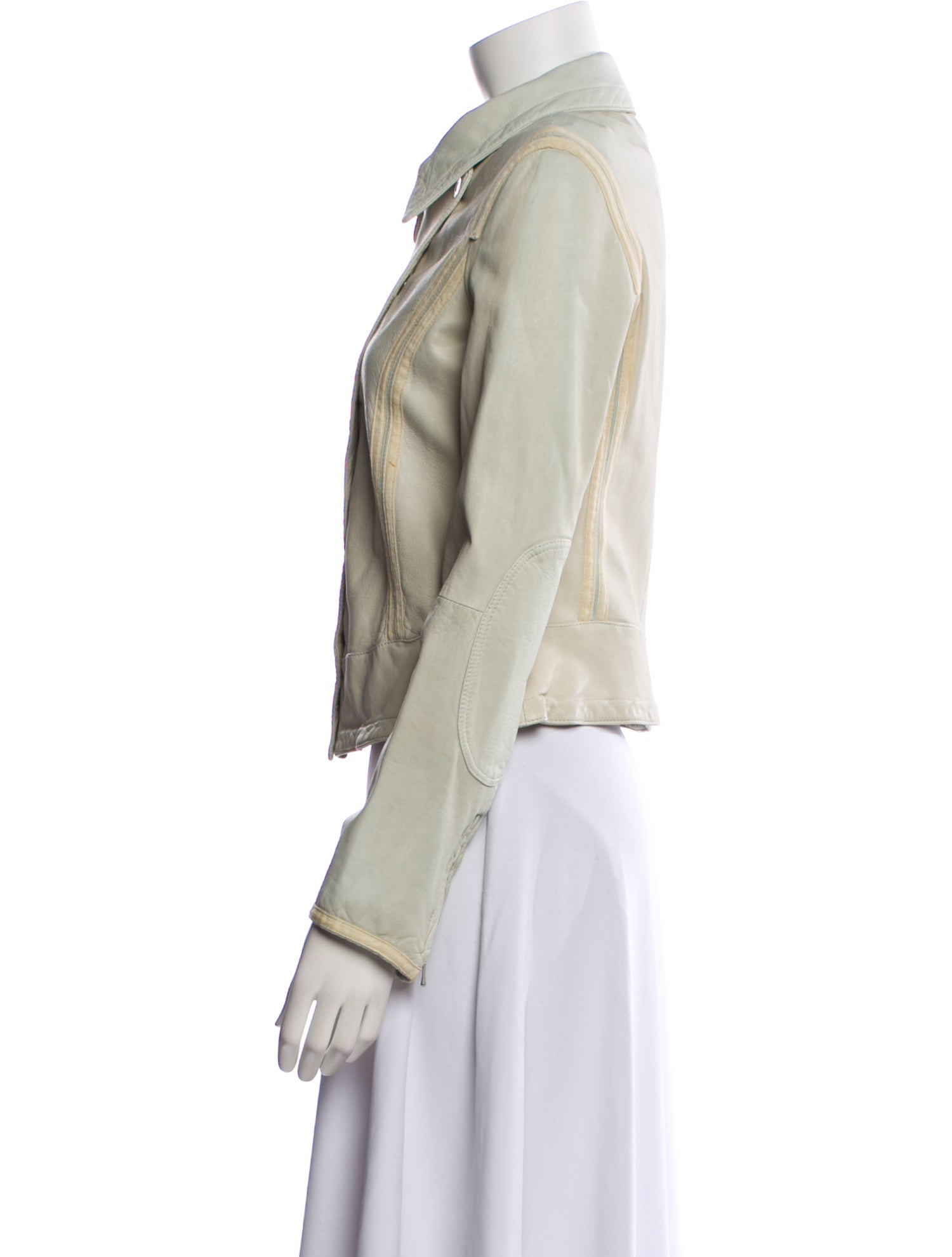 Armani Collezioni Leather Denim Jacket