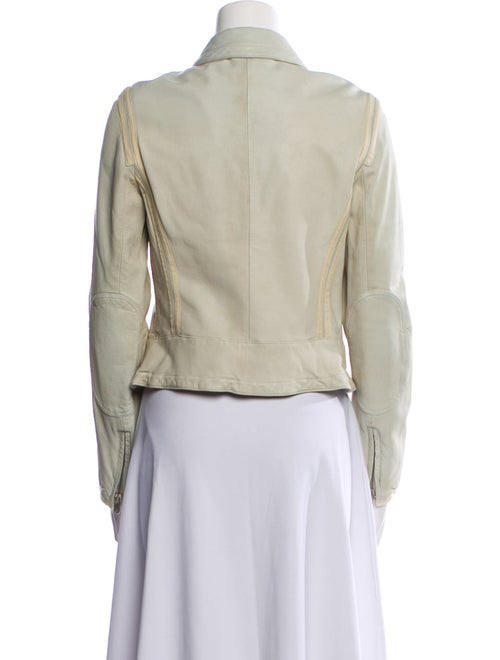 Armani Collezioni Leather Denim Jacket