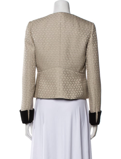 Armani Collezioni Virgin Wool Printed Evening Jacket