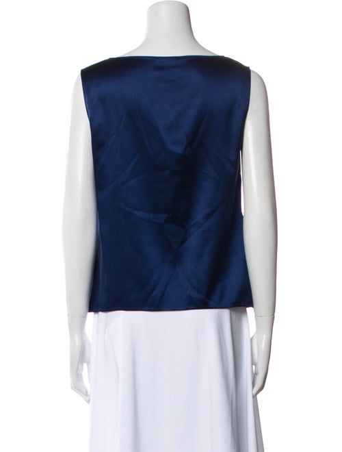 Armani Collezioni Silk Bateau Neckline Blouse