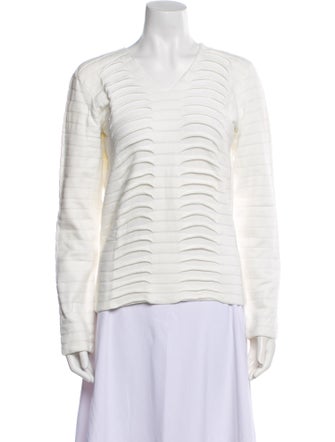 Armani Collezioni Cashmere Striped Sweater
