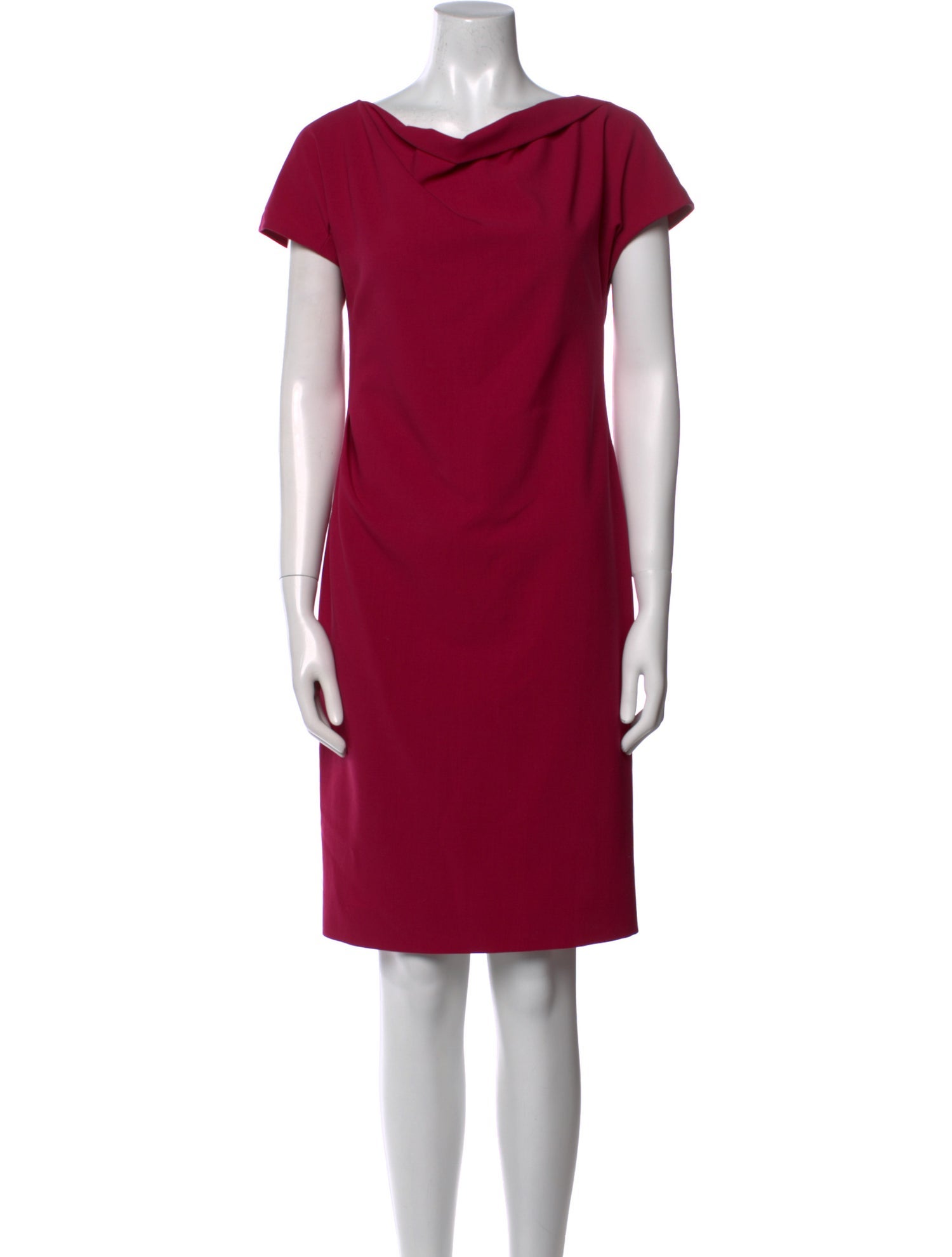 Armani Collezioni Virgin Wool Knee-Length Dress