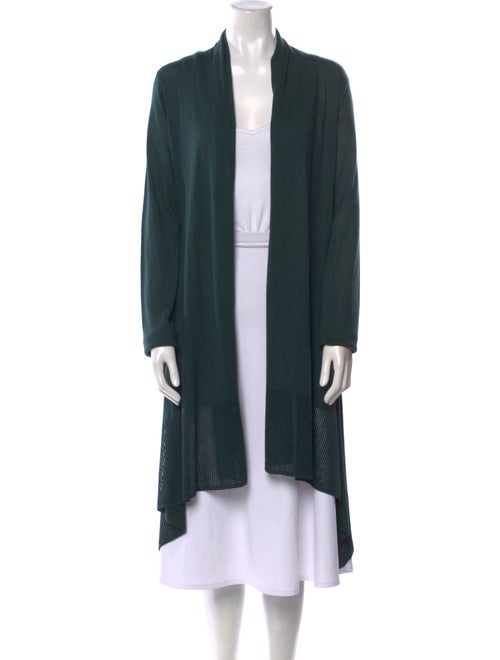 Armani Collezioni Silk Open Front Sweater