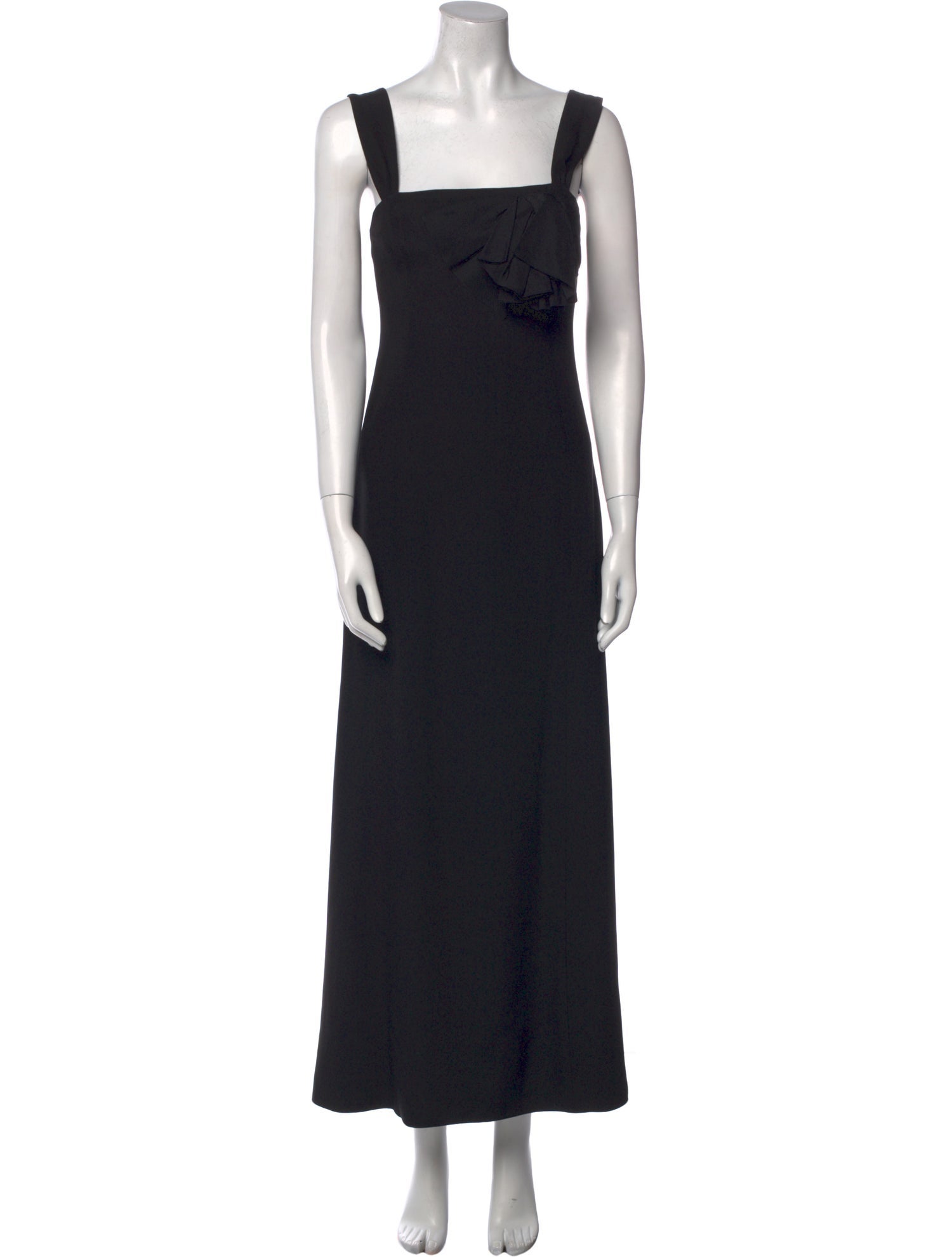 Armani Collezioni Square Neckline Long Dress