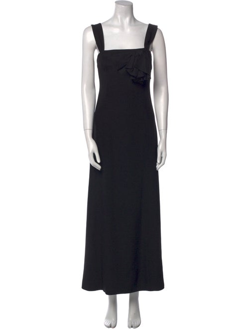 Armani Collezioni Square Neckline Long Dress