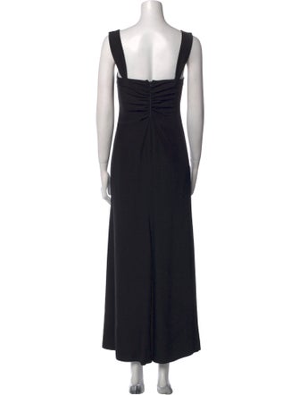 Armani Collezioni Square Neckline Long Dress