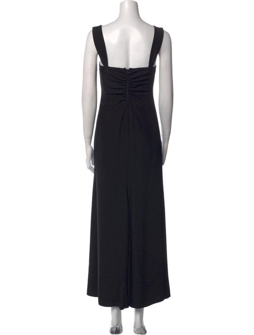 Armani Collezioni Square Neckline Long Dress