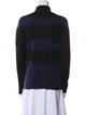 Armani Collezioni Striped Mock Neck Sweater