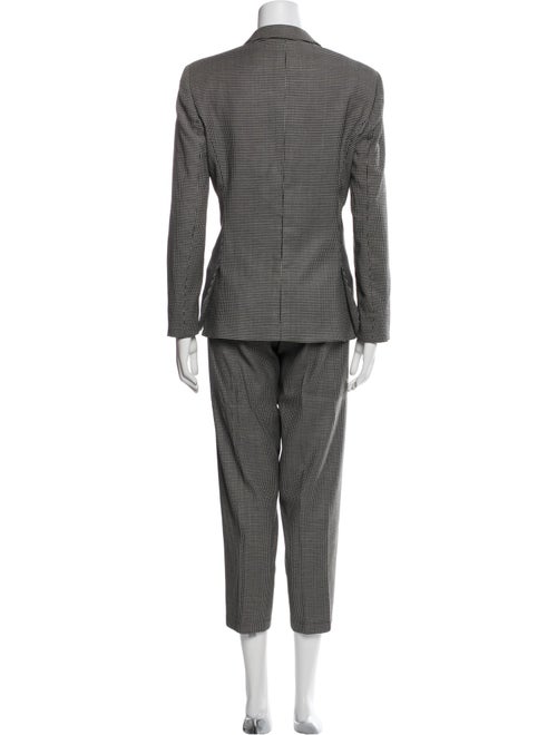 Armani Collezioni Virgin Wool Plaid Print Set