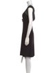 Armani Collezioni Bateau Neckline Knee-Length Dress