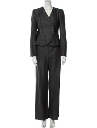 Armani Collezioni Virgin Wool Pantsuit