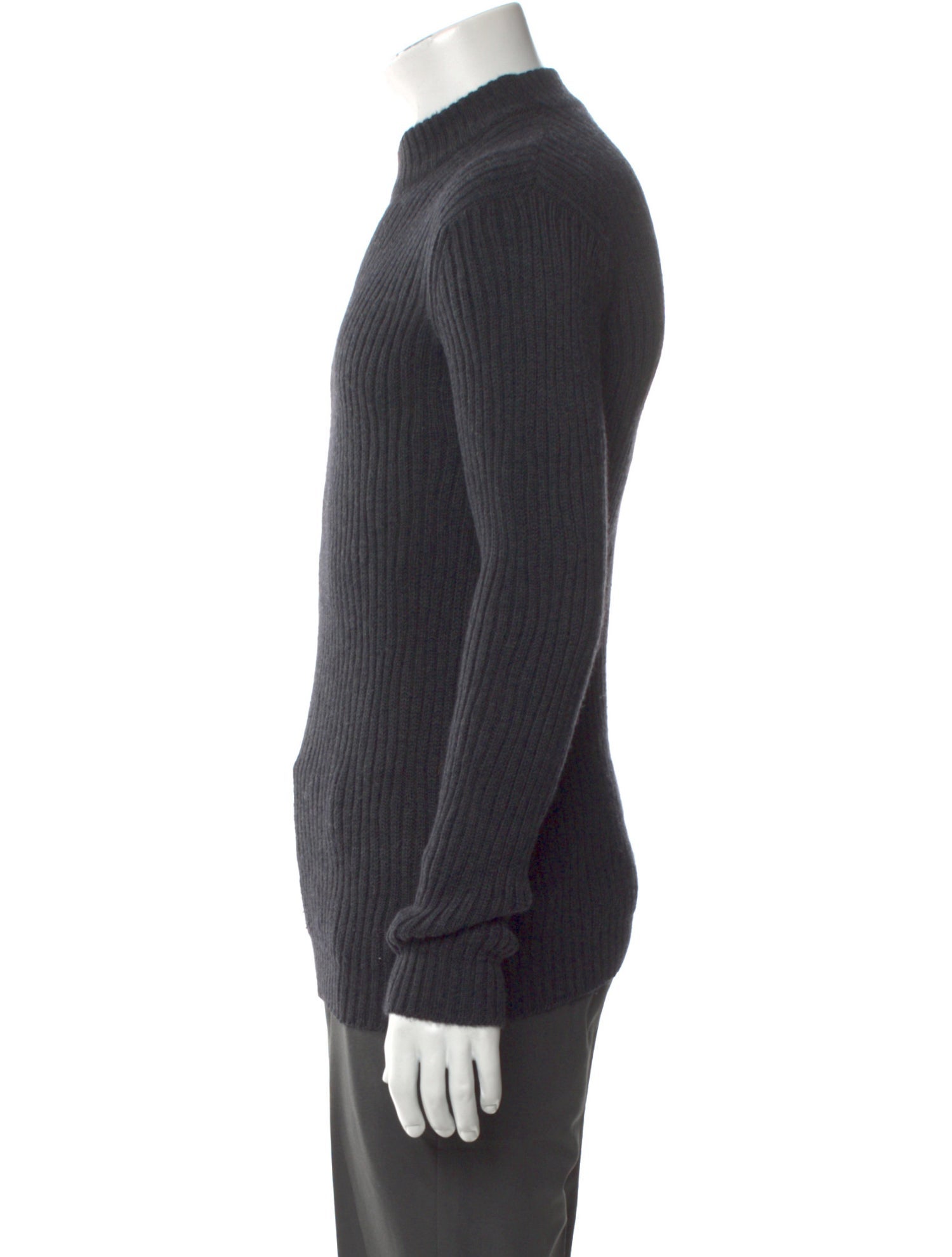 Armani Collezioni Virgin Wool Mock Neck Pullover