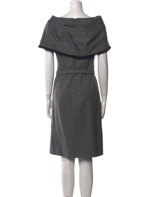 Armani Collezioni Virgin Wool Knee-Length Dress