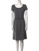 Armani Collezioni Virgin Wool Knee-Length Dress