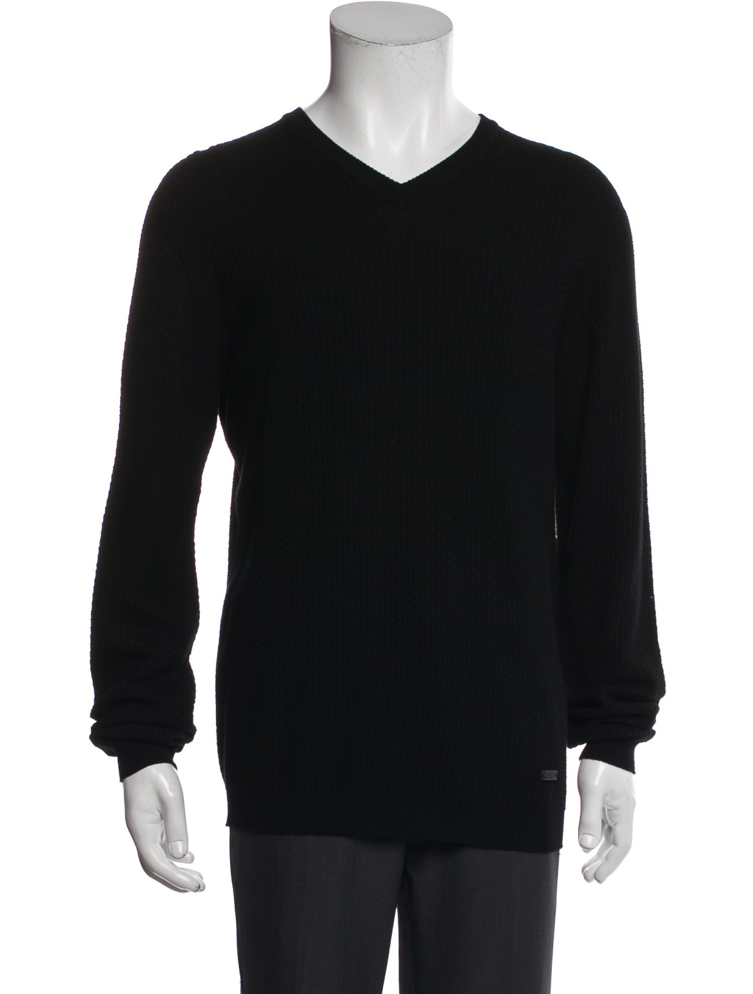 Armani Collezioni V-Neck Long Sleeve Pullover