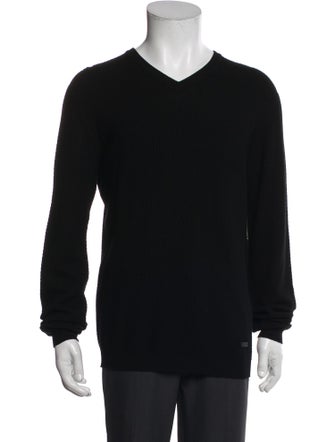 Armani Collezioni V-Neck Long Sleeve Pullover