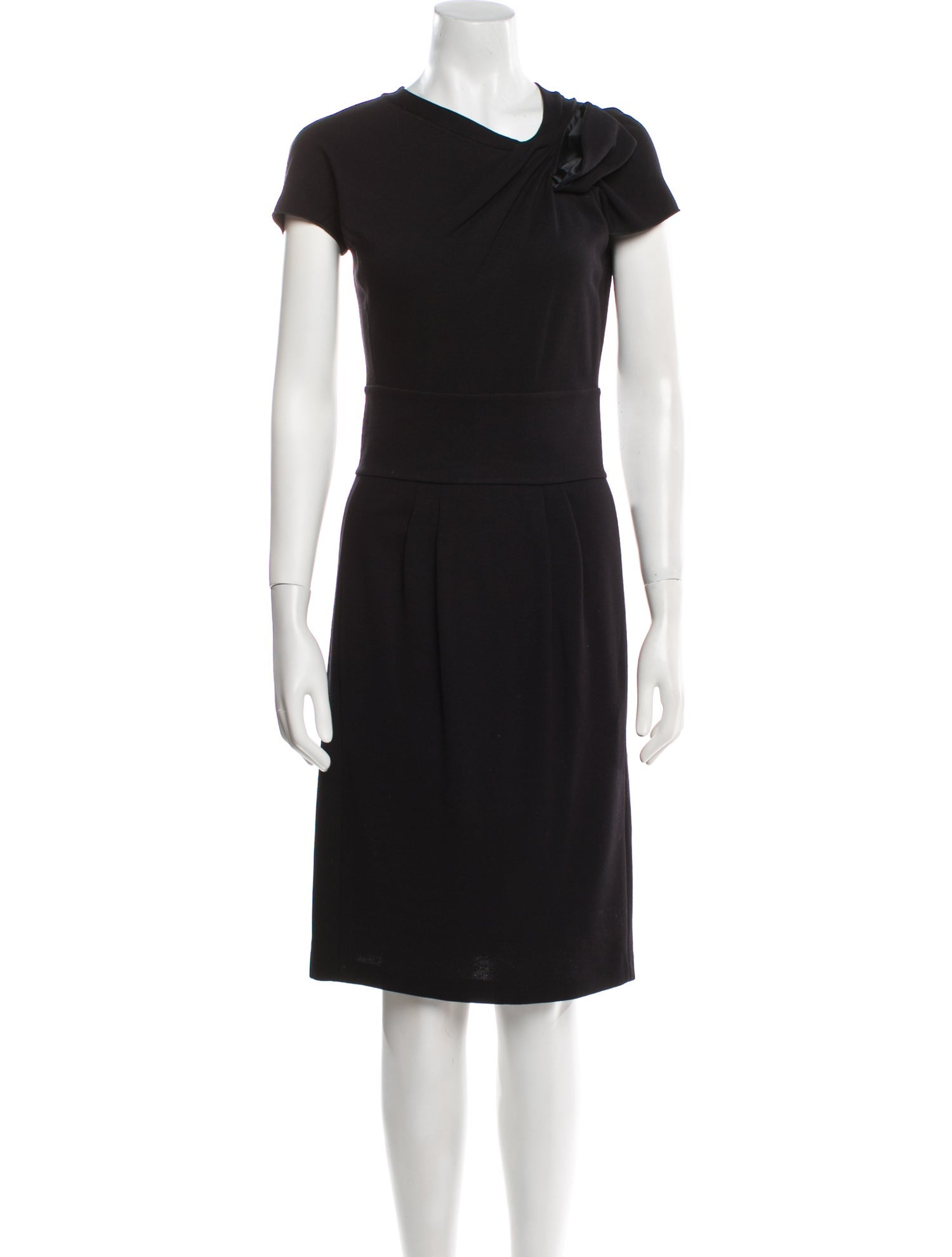 Armani Collezioni Cowl Neck Midi Length Dress