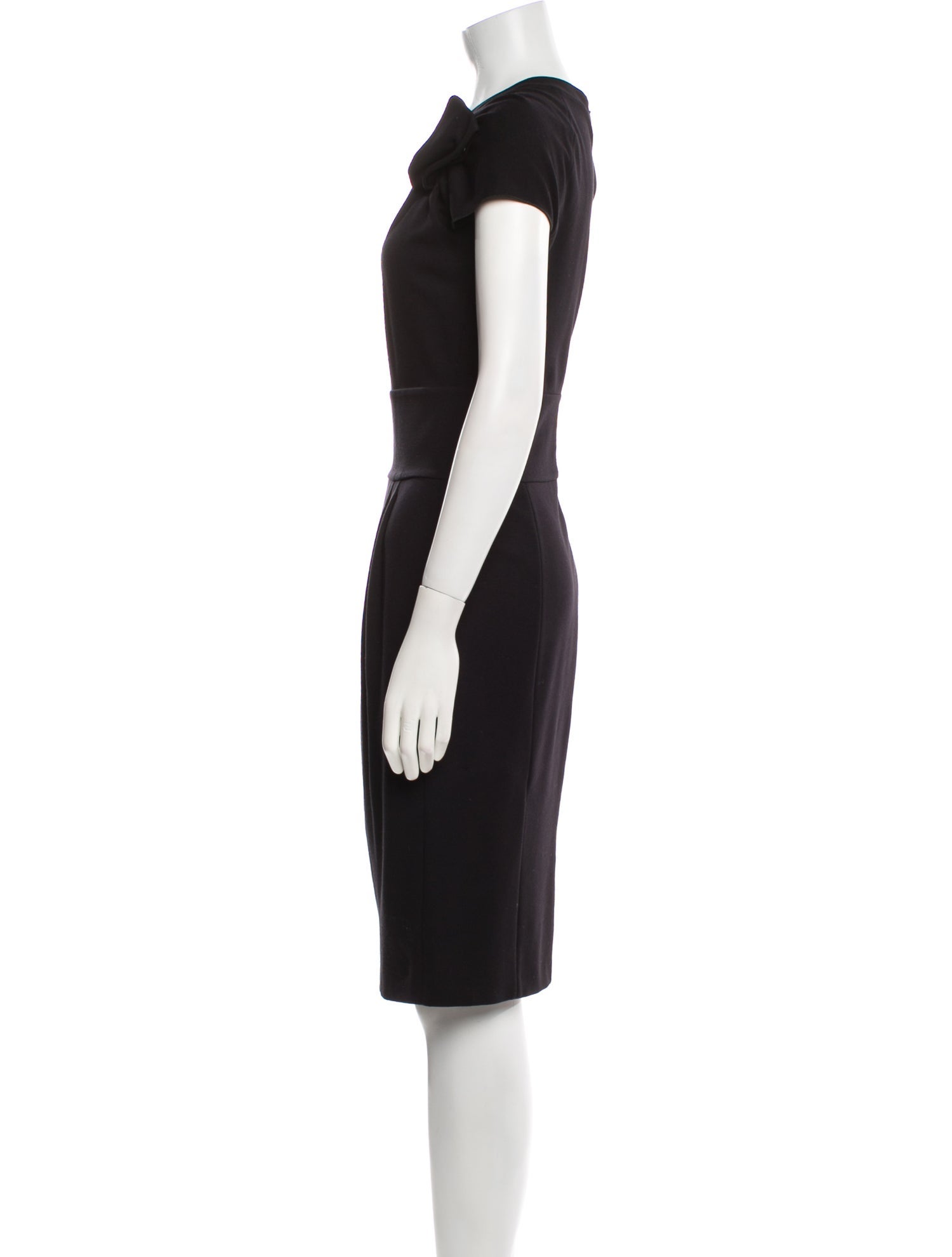 Armani Collezioni Cowl Neck Midi Length Dress