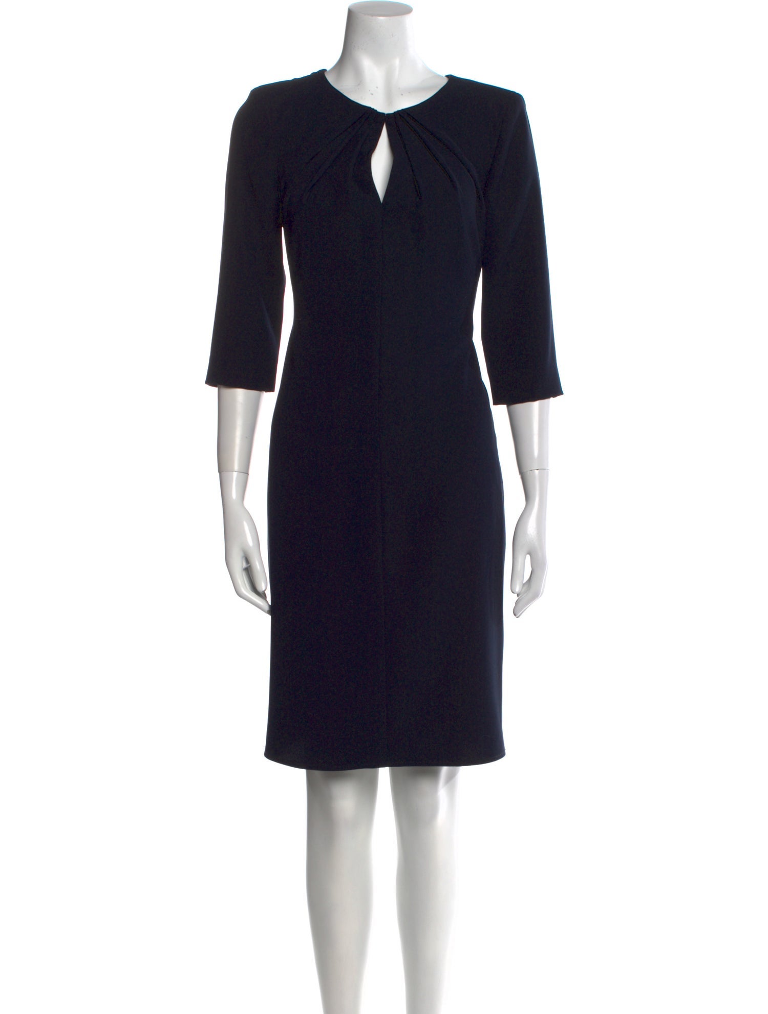 Armani Collezioni V-Neck Knee-Length Dress