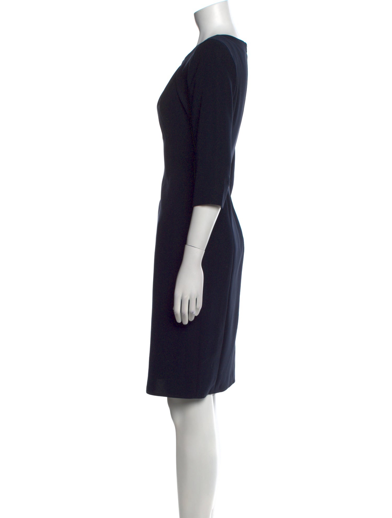 Armani Collezioni V-Neck Knee-Length Dress